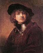 REMBRANDT Harmenszoon van Rijn Self Portrait as a Young Man  dh china oil painting reproduction